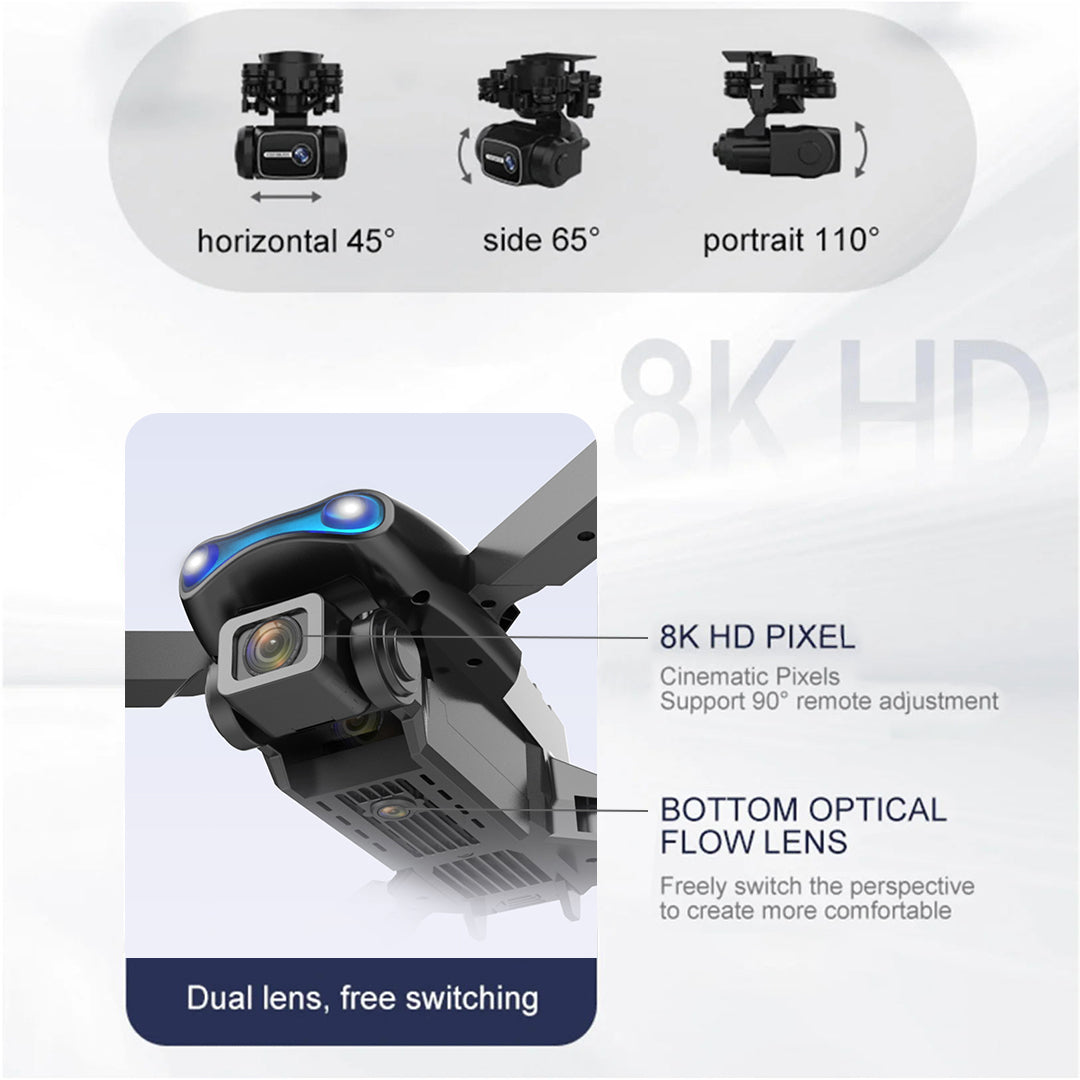 2024 ✈️ New Professional Drone | 8K Camera | 5G | 3-Axis Gimbal | 360° Obstacle Avoidance Technology
